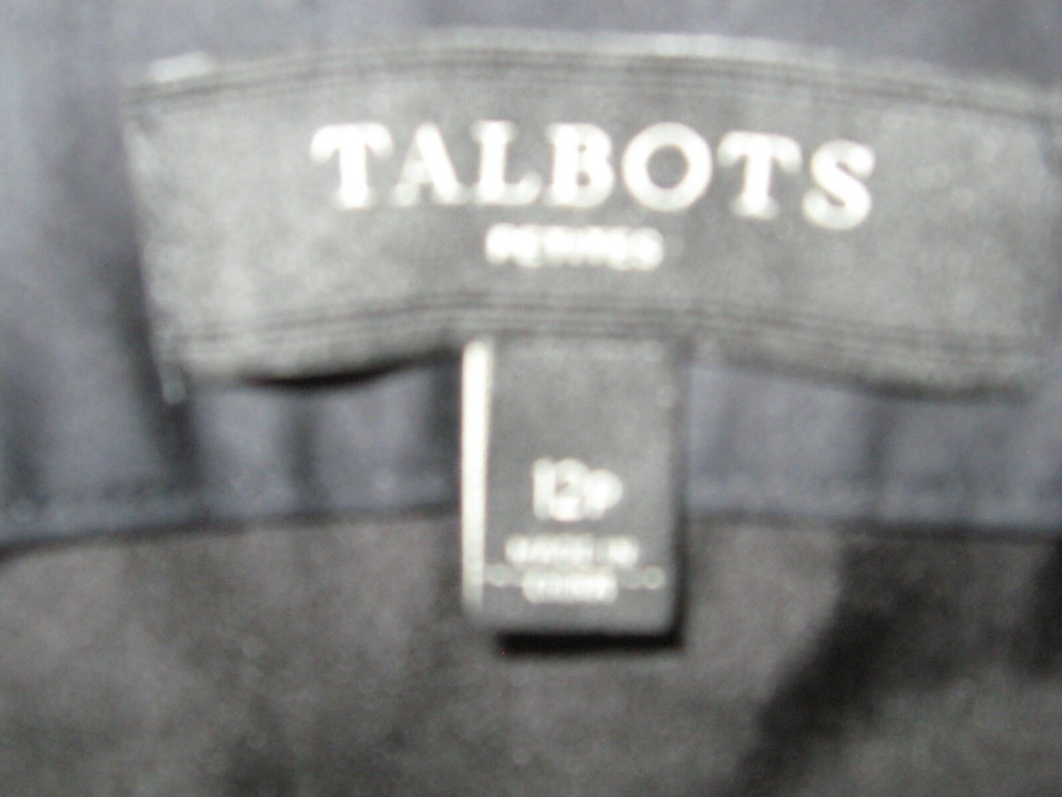 Jupe TALBOTS Noir, Blanc Et Rouge à Cercles - Coupe A-Line Taille 12P - Occasion Très Bon état