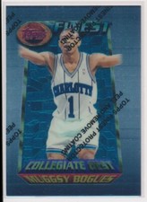 1994 Topps Finest #204 Muggsy Bogues With protector  Basketball Card Wake forest