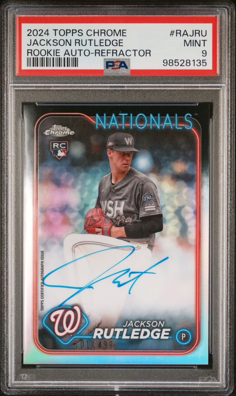 2024 TOPPS CHROME JACKSON RUTLEDGE RC AUTO-REFRACTOR #RAJRU 101/499 ...