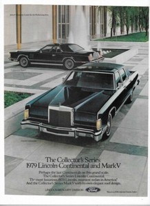 1979 Ford Lincoln Continental/Mark V Car & Travelers Insurance 1978 Vintage Ads