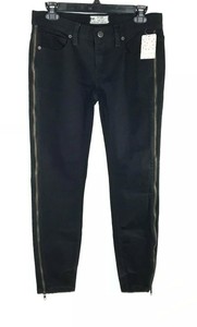 washed black stretch skinny jeans