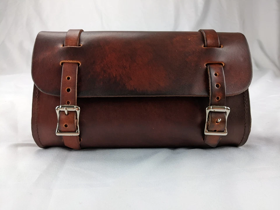 Bolsa de herramientas de cuero para motociclista Suzuki GZ250, TU250X, LS650 y Boulevard S40 APBP-P Foto 3 de 4