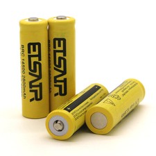 4pcs ETSAIR 2800mAh 14500 Battery Rechargeable Li-ion 3.7V Batteries USA Stock