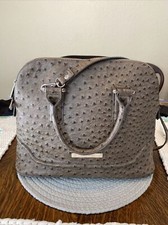 Ivanka Trump Ostrich Handbag Taupe Includes D...