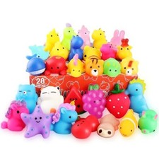 Squishies 28 Pack Mochi Squishy Toys - Kawaii Cat Squishys Slow Rising Animal...