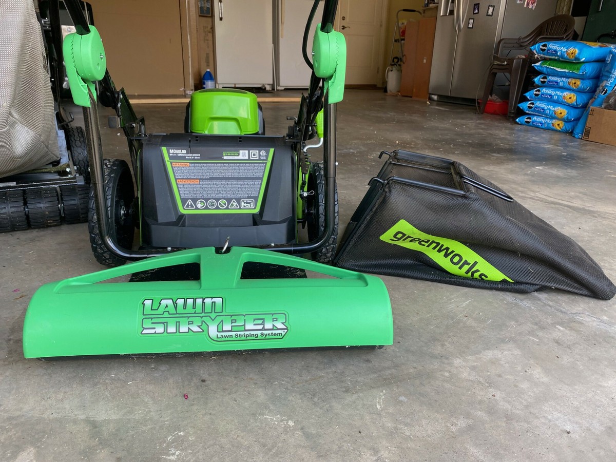 Greenworks Pro 60V Max 21 in Cordless Lawn Mower (tool only) plus lawn  stripper