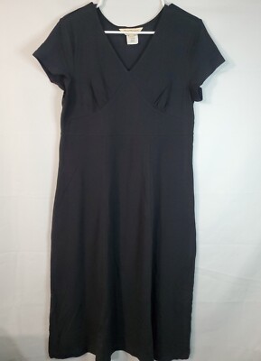 Vintage NORM THOMPSON T-shirt Dress Women's Size Small Long Maxi Black Flowy  | eBay