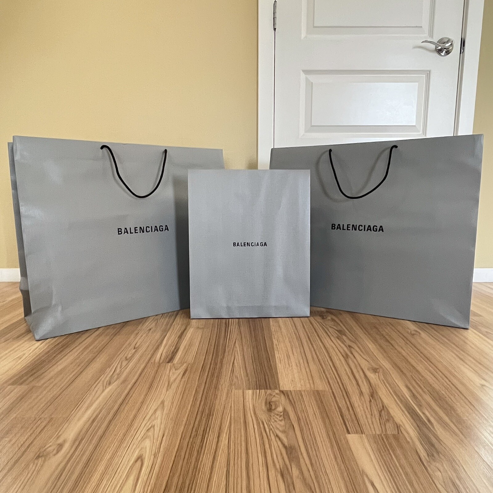 2 BALENCIAGA Paper Retail Store Bags 25&#034; x 21 Slim Envelope Tote | eBay