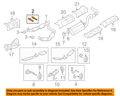 FORD OEM 03-23 E-150 Exhaust Components-Catalytic Cnvrtr Stud W705374S901