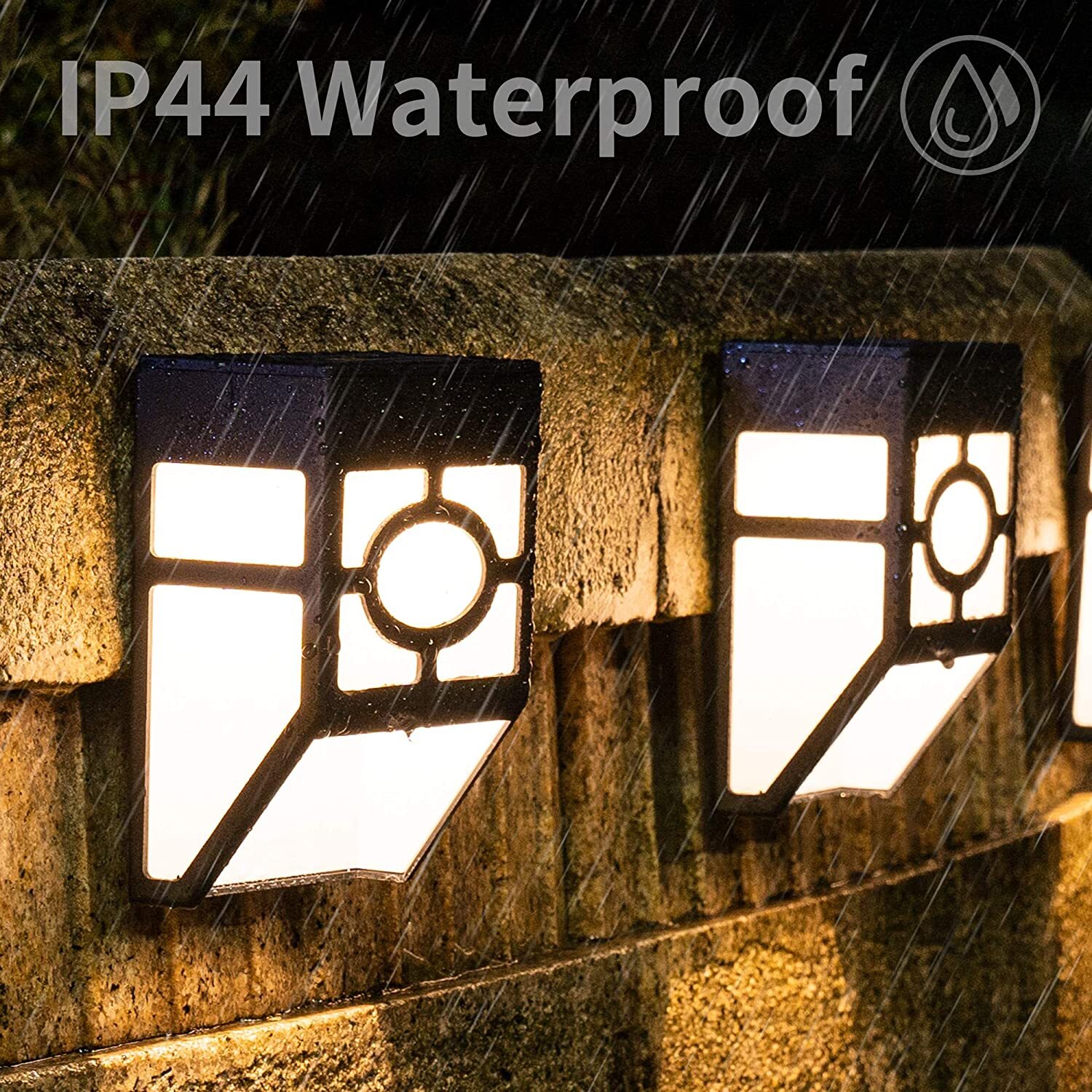 8 Pack Solar Deck Lights LED Fence Solar Lights Waterproof for Garden Patio Step