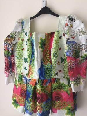 african skirt and blouse