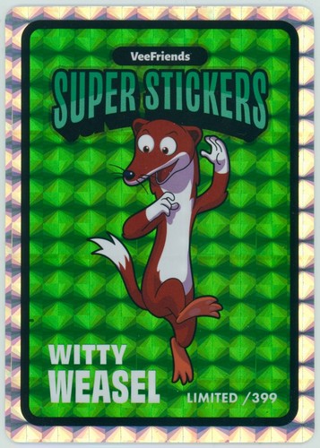 WITTY WEASEL Limited /399 PSA Magazine PROMO 2025 VeeFriends Super Stickers