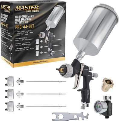 Versatile Master Elite PRO-44 HVLP Spray Gun - For Automotive & Woodworking Use