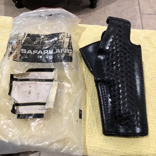 Safariland BLACK #254 LEATHER BW Holster BERETTA 92/925B Pistol RIGHT ...