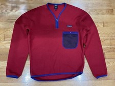 Vintage Patagonia Capilene Kayak Fleece 1/4 Zip Pullover Paddling S USA Made