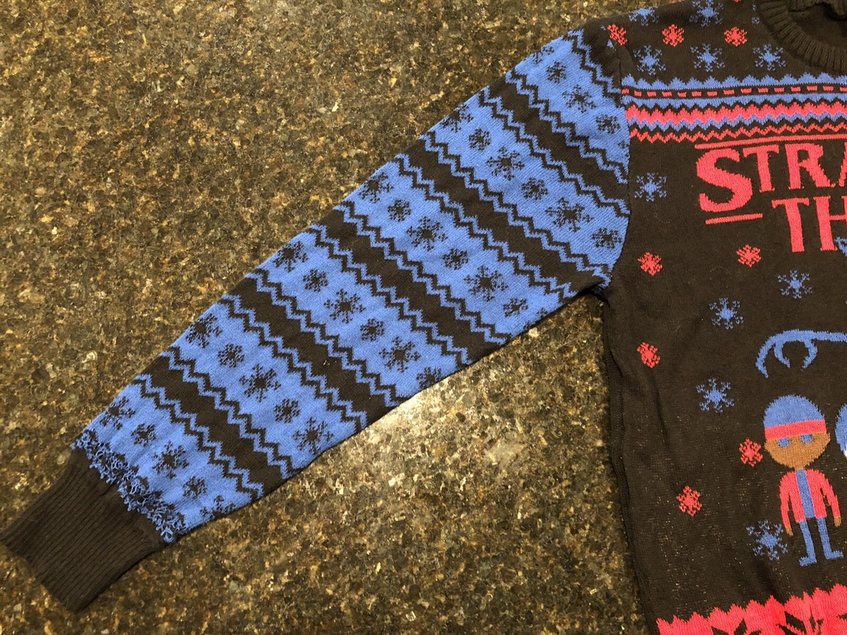 STRANGER THINGS ugly Christmas Sweater Netflix Officially Licensed