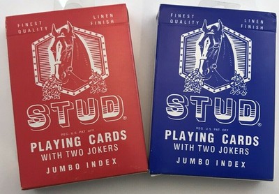 Walgreens Stud Playing Cards 2 Deck Set, 1 Red 1 Blue - SEALED 49022018082 | eBay