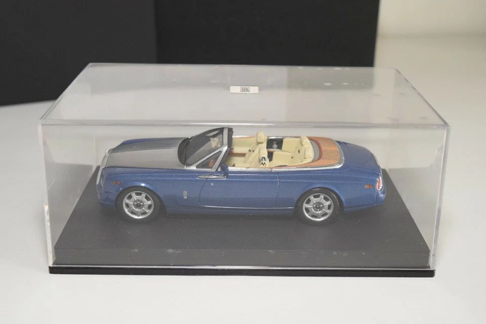 * 1:43 MINICHAMPS ROLLS ROYCE PHANTOM DROPHEAD COUPE 2007 BLUE PROMO MIB RARO - Immagine 2 di 4