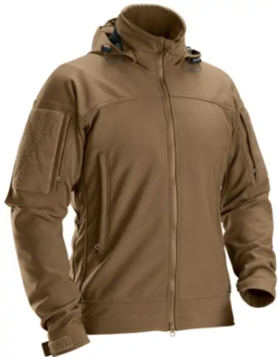Beyond Tactical PCU Level Softshell Jacket, Coyote Brown, Medium Long,  NIP