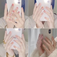 Full Size Nail Wraps Stickers Polish Manicure Art Self Stick Decor 3D Decals