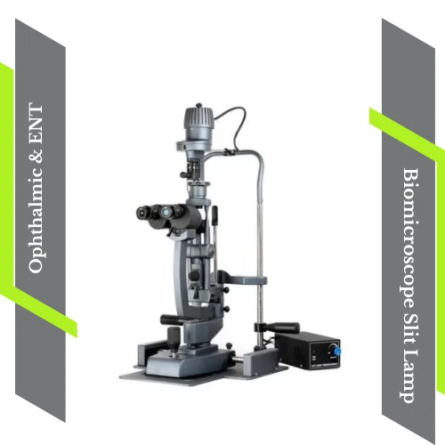 Lámpara de hendidura para biomicroscopio Haag Kampf tipo 2 pasos aumento iluminación LED Foto 2 de 4