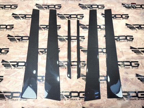 RPG Carbon 6 pcs Window Pillar Trim Cover for 03-08 Mitsubishi Evolution Evo 8 9 - Picture 9 of 9