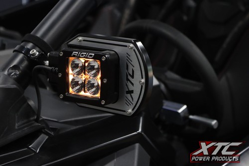 XTC POWER PRODUCTS SIX12 UTV SIDE MIRRORS RIGID FRONT LIGHT 2" ROLL CAGE CLAMP - Picture 2 of 10