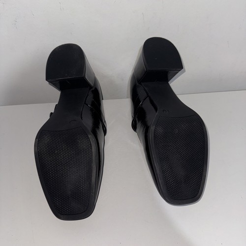 Black Patent Block Heel Mary Jane Shoes New In Box UK Size 5.5 EU 39. - Picture 14 of 19