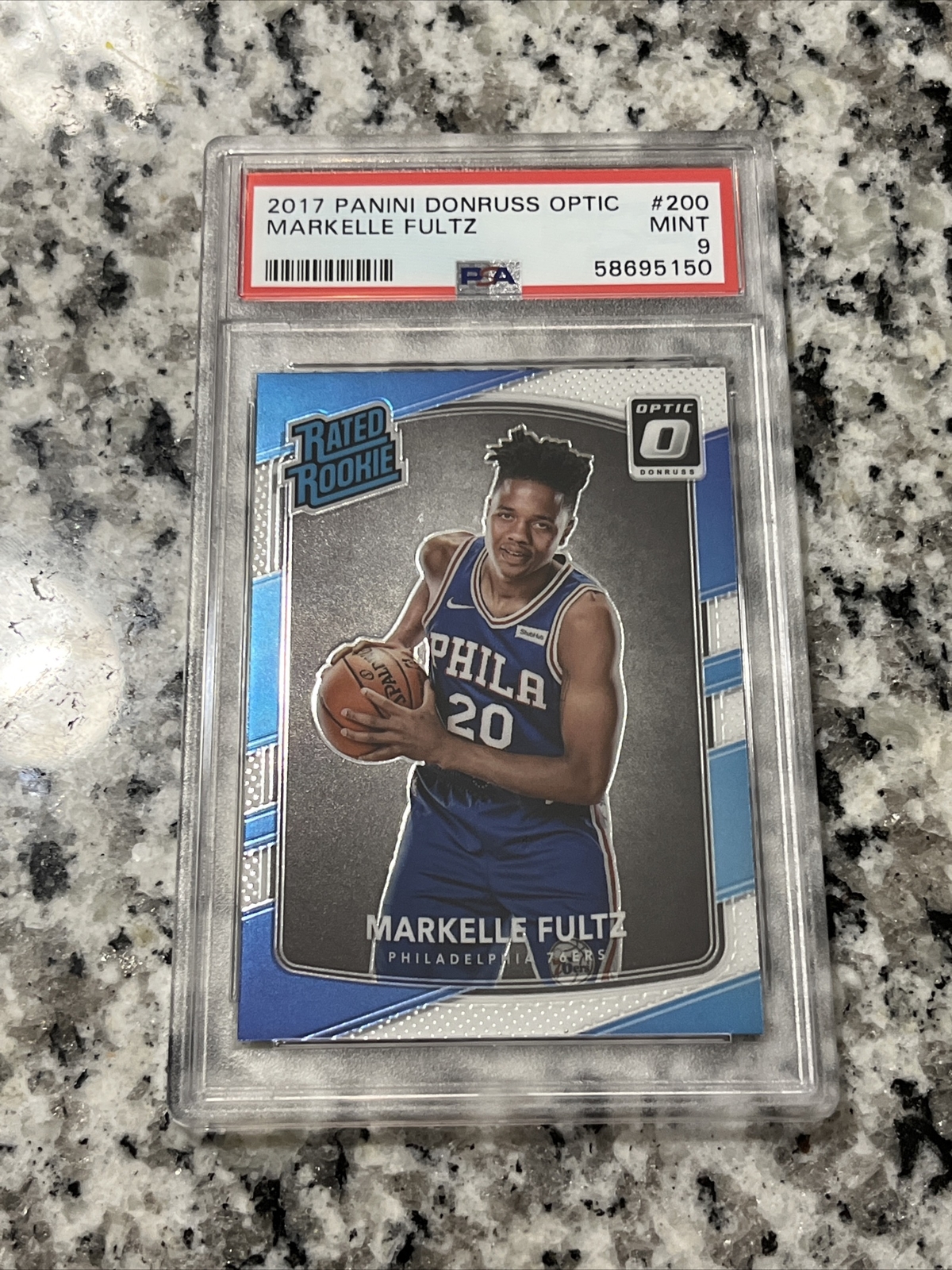 2017-18 Donruss Optic Markelle Fultz Rated Rookie RC #200 PSA 9  Mint