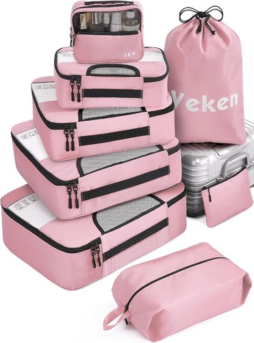 8 Set Packing Cubes for Suitcases Travel Essentials Carry On Luggage Organizer - 第 16/25 張圖片