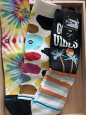 New Kids STANCE Crew Socks Size Youth L 2-5.5  lot of 3