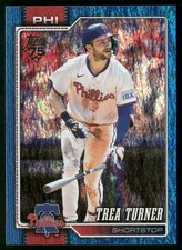 Trea Turner 2026 Topps #322 Blue Holo Foil #/150 Philadelphia Phillies