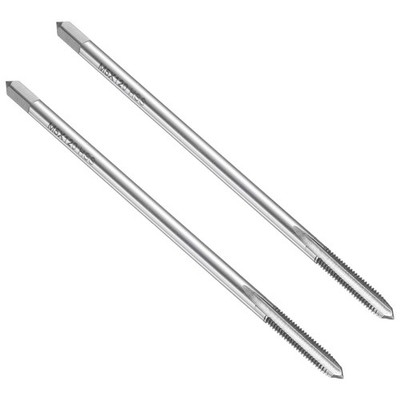 2Stk Gewindebohrer mit gerader Nut,M5 x 0,8,120mm,extra lang,metrische