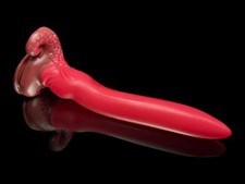 Long pleasure prostate massager Suction cup Dong Fantasy-Soft-Creature silicone