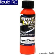 Spaz Stix 02100 Fireball Orange Fluorescent Airbrush Ready Paint 2oz