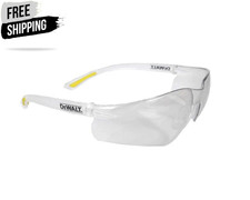 DEWALT Contractor Pro ToughCoat Safety Glasses - Clear Lightweight Protective Sa