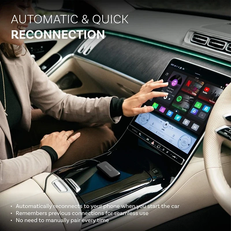 Ottocast Play2video Pro Carplay Android Adattatore Auto Wireless Youtube Netflix - Immagine 2 di 4