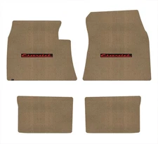 Lloyd Berber Front & Rear Mats for '59-60 Chevy Bel Air w/Red on Black Chevy