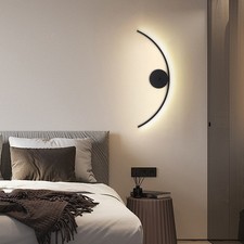 Black Wall Lamp Indoor Wall Light Bedroom Modern Wall Lighting Hotel Wall Sconce