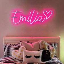 Personalized Neon Sign Custom LED Name Light Room Wall Bar Decor Gift