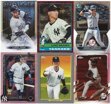 (32) New York Yankees Team Insert Card Lot with No Duplicates
