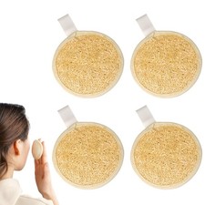 Organic Loofah Face Scrubber Pads for Exfoliating Skin - 4 Pack 3.35