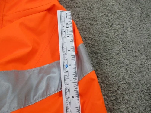 Bisley Tradie Jacket Large Long Sleeve Orange Blue Wet Weather Wear Zip Up image 12