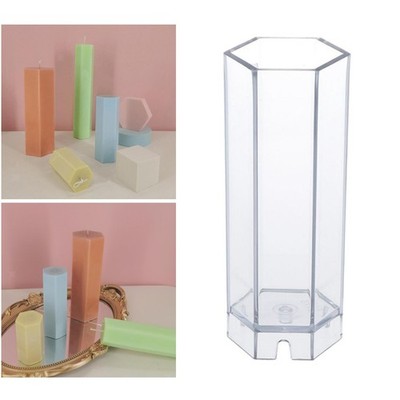 Plastic Candle Mold Soap Moulds Devices Manual Making Pillar Candle Molds DIY