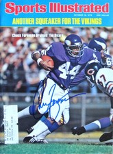 Chuck Foreman Minnesota Vikings Autographed Sports Illustrated October 1976
