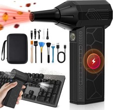 Soplador de Aire Portatil con Luz Led Potente para Limpieza de Teclado y Hogar