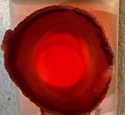 Agate Slice Crystal Geode Night Light Natural Polished Gemstone Healing Works