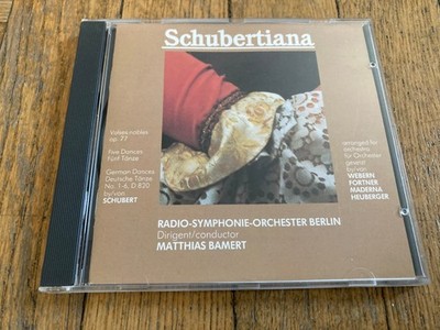 Schubertiana: Valses nobles Op. 77, Five Dances / RS Berlin / Bamert (CD, 1982)