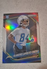 2025 Panini Prizm-Rookies Keandre Lambert-Smith #349 Red White & Blue Prizm (RC)