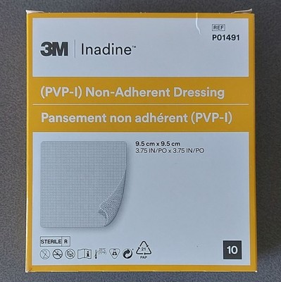 3M   Non-Adherent Dressing (PVP-I) 9,5cm x 9,5cm   10 Nichthaftende Wundauflagen